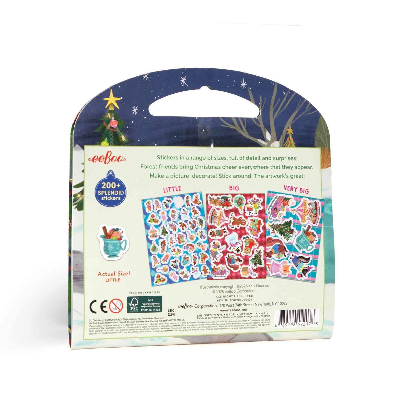 eeBoo Christmas Sticker Book