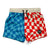 Blue and Red Checkered Swim Trunk