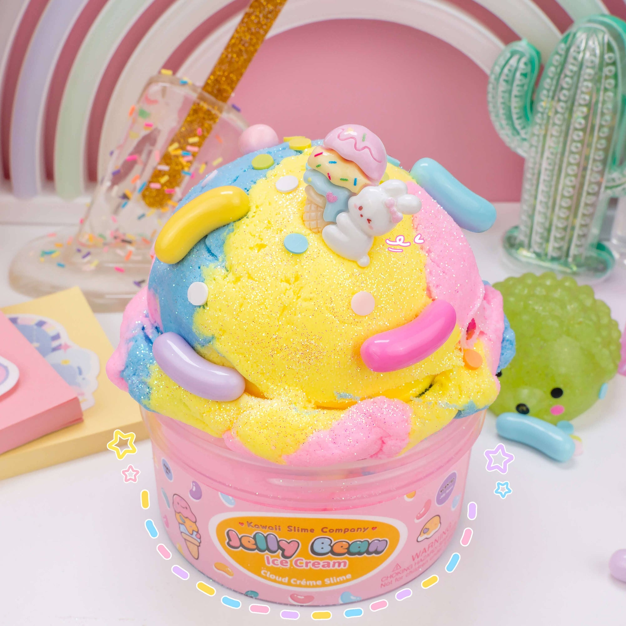 Kawaii Slime Company - Jelly Bean Ice Cream Cloud Creme Slime