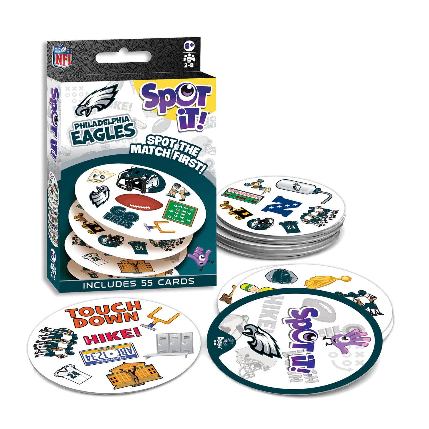 Masterpieces Puzzles - Philadelphia Eagles Spot It! Card Game