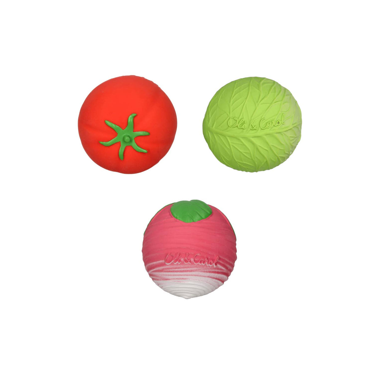 Oli & Carol Veggie Salad Baby Sensory Balls