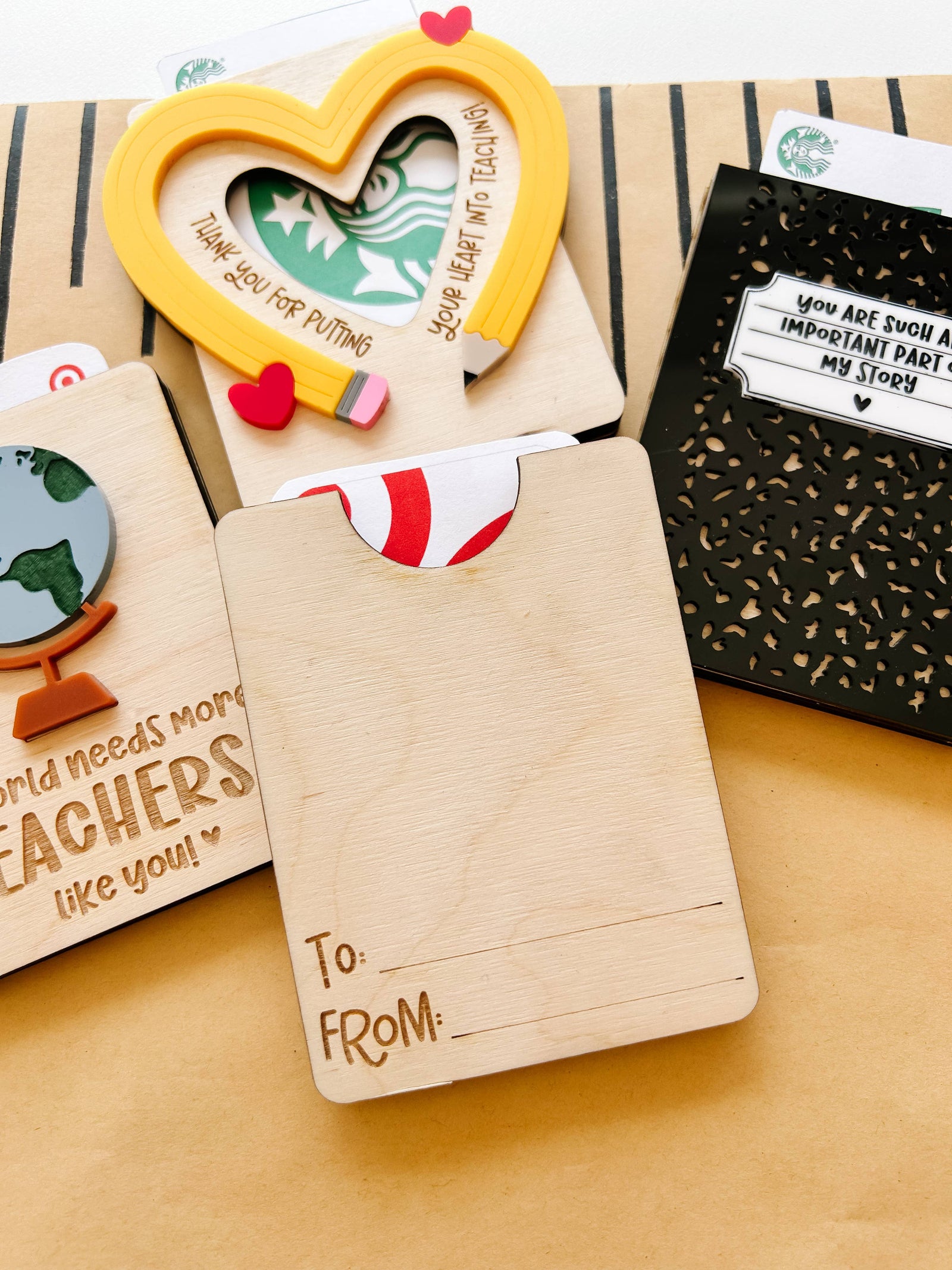 Teacher Giftcard Holder | Pencil Heart