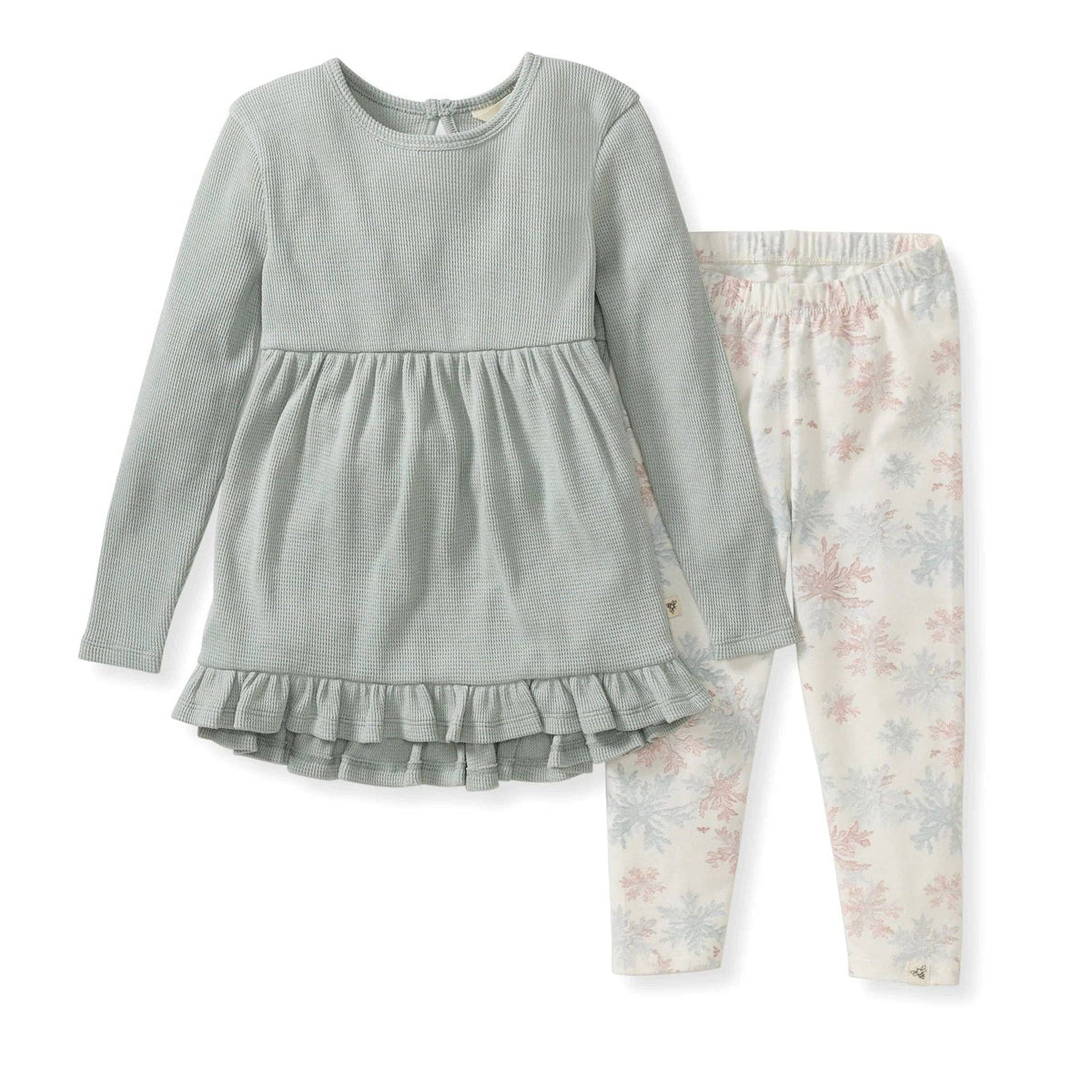 Burt's Bees Baby Snowflake Flurries Organic Tunic &amp; Pants Set