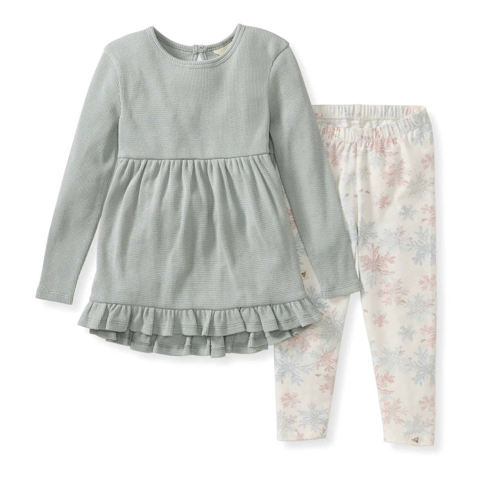 Burt's Bees Baby Snowflake Flurries Organic Tunic & Pants Set