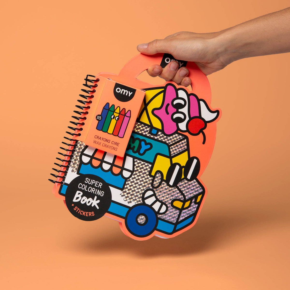 OMY Super Coloring & Sticker Book | Yummy