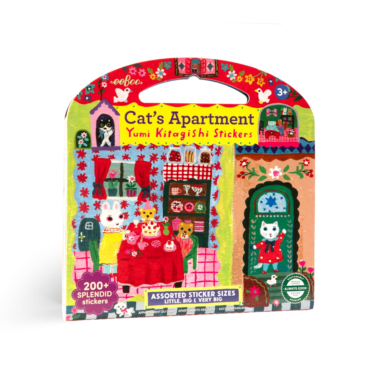 eeBoo Cat's Apartment Stickers