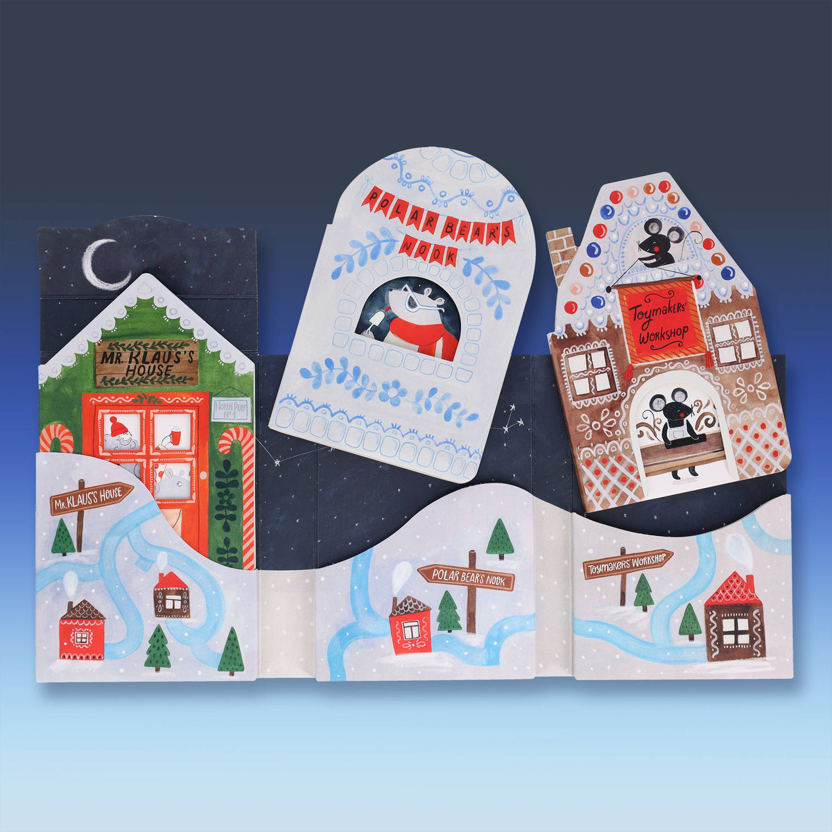 North Pole Village Mini Book Set