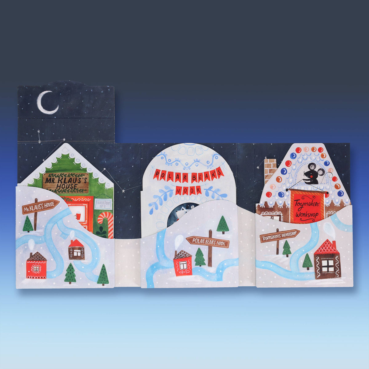 North Pole Village Mini Book Set