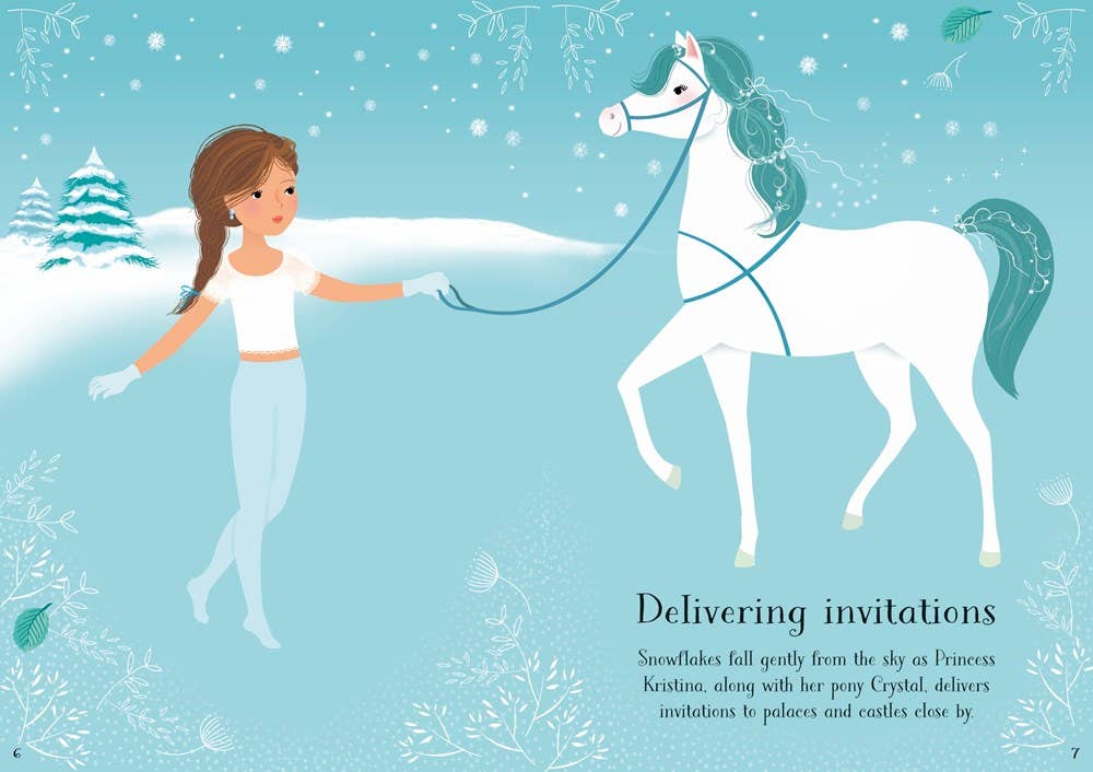 Usborne Little Sticker Dolly Dressing | Snow Princess