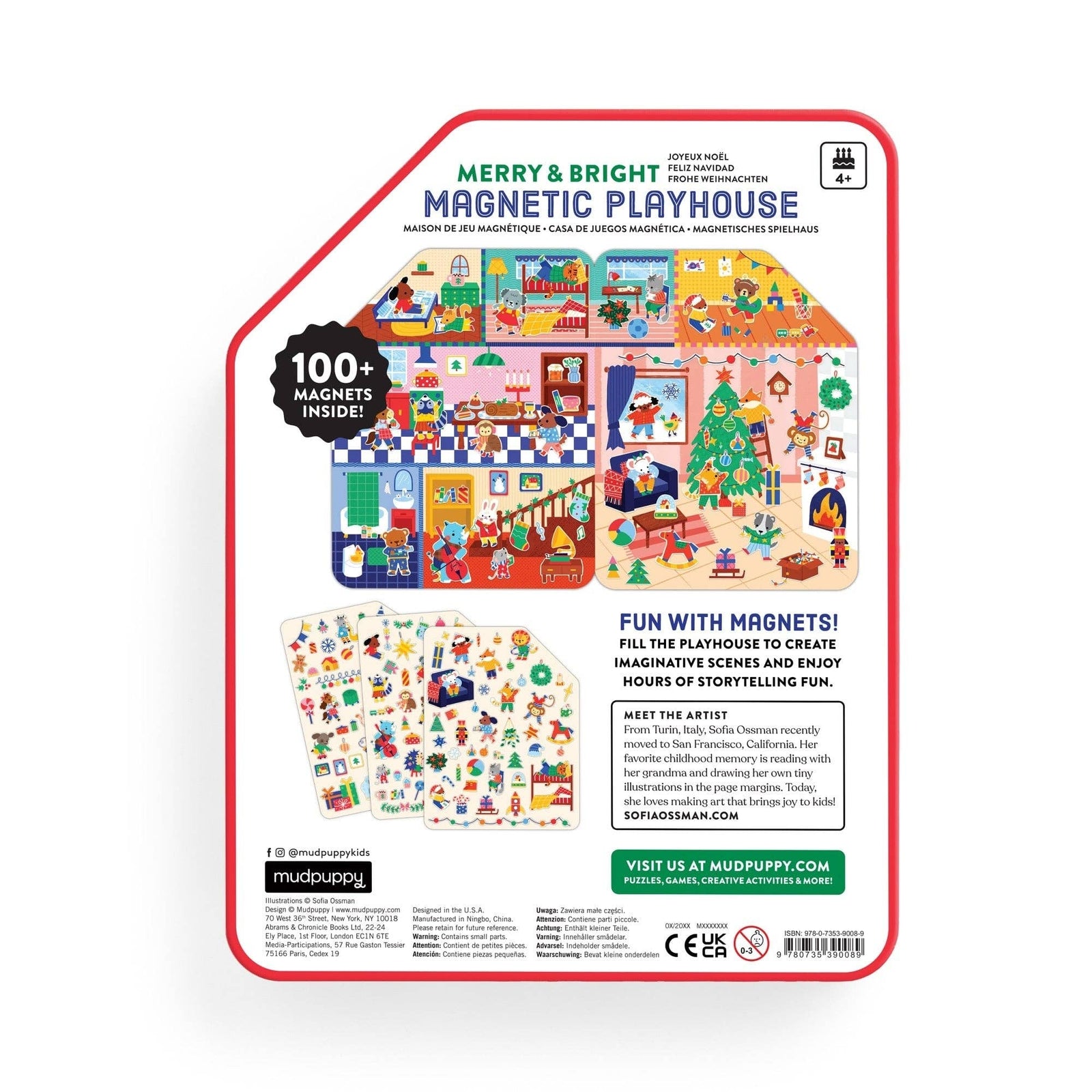 Chronicle Books - Merry & Bright Magnetic Playhouse