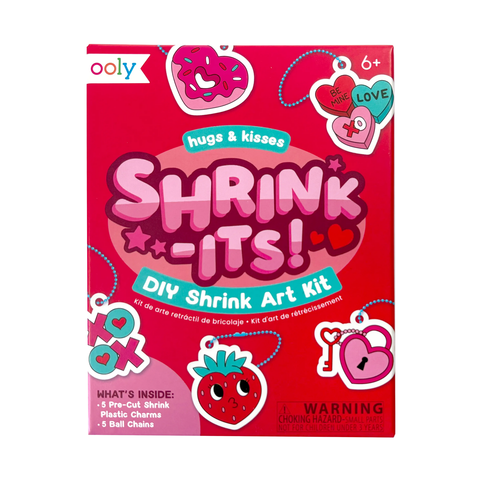 OOLY Mini Shrink-Its D.I.Y. Shrink Art Kit | Hugs & Kisses