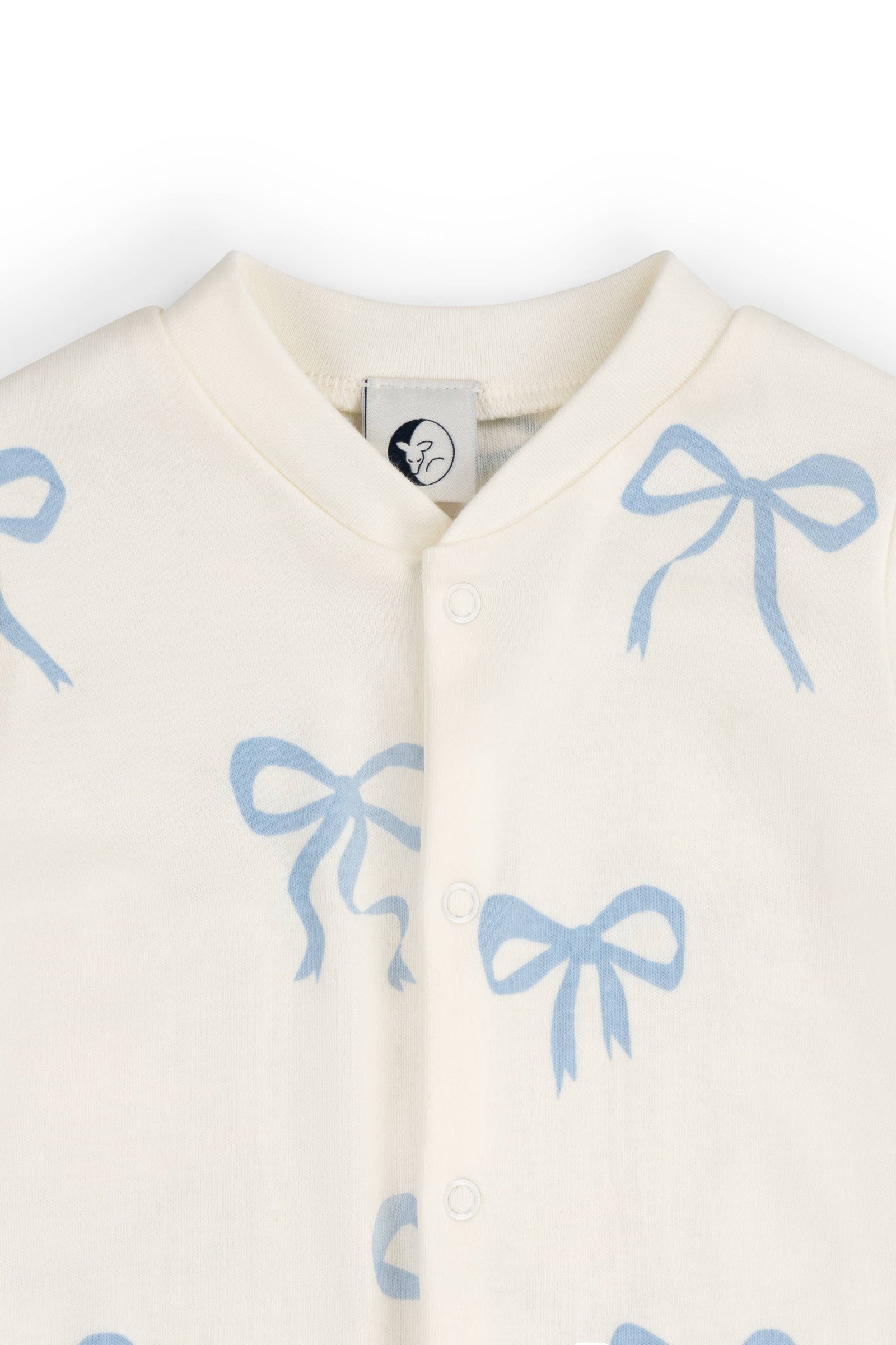 Sleepy Doe Baby Sleepsuit | BLUE BOWS