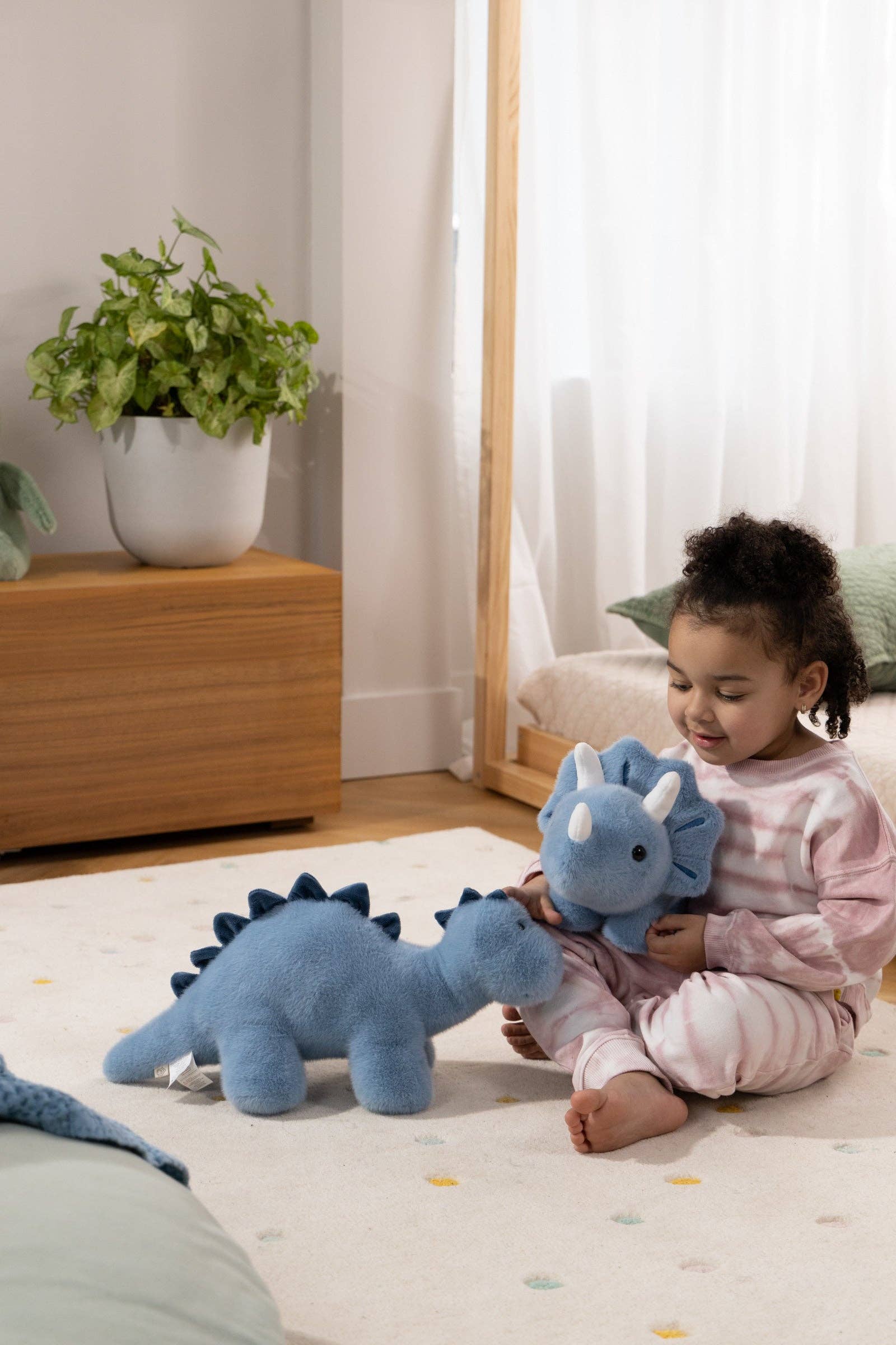 Dino Plush Toy | Blue Triceratops