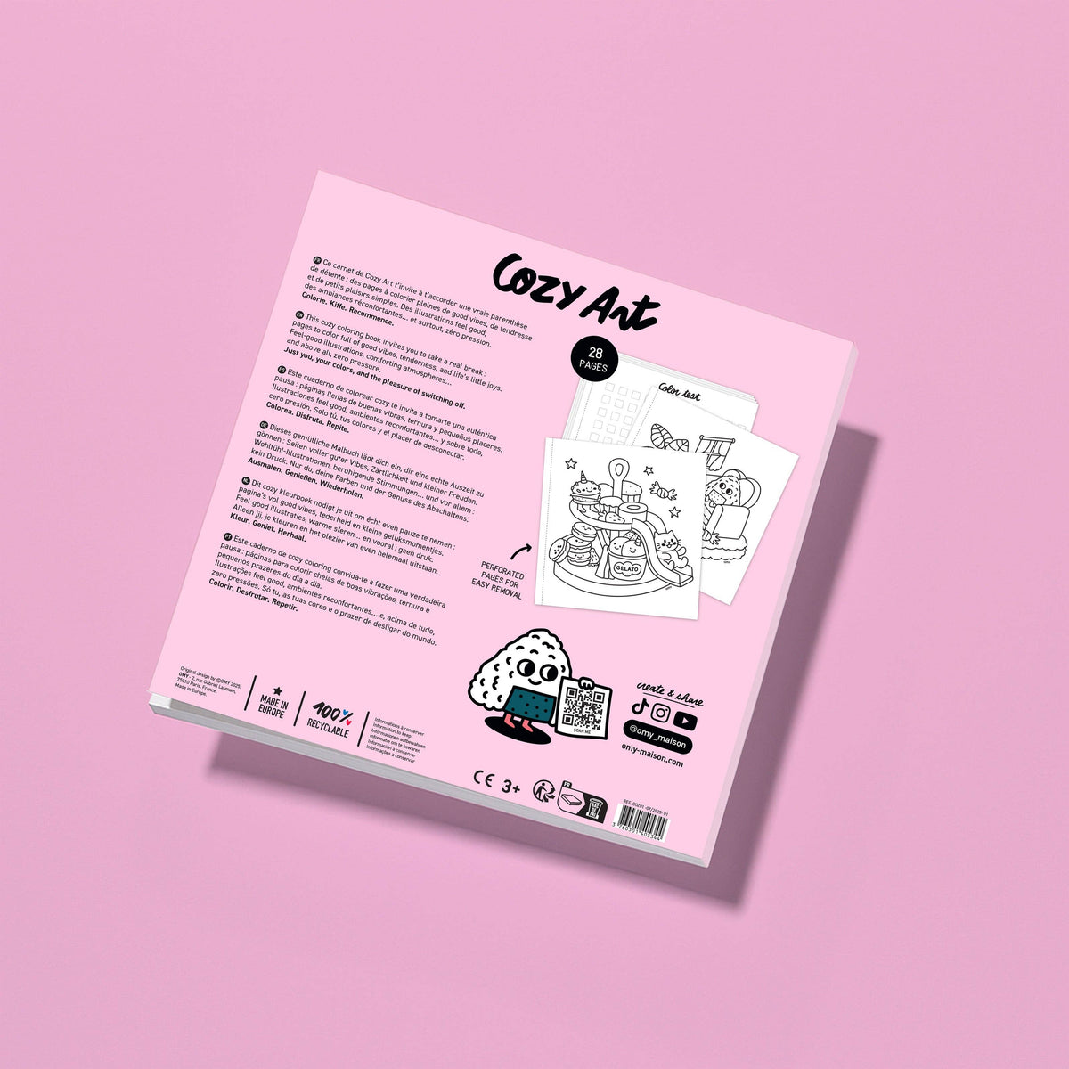 OMY Cozy Art Coloring Book | Kawaii