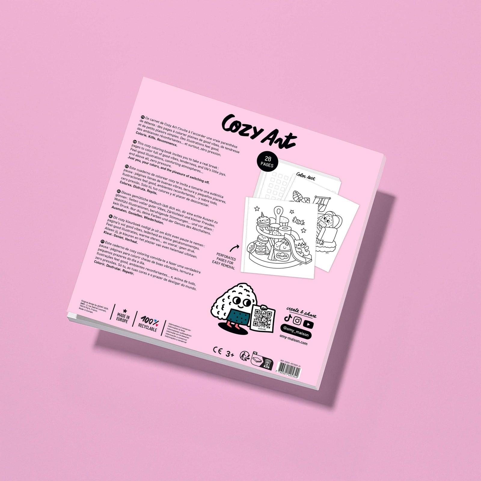 OMY Cozy Art Coloring Book | Kawaii