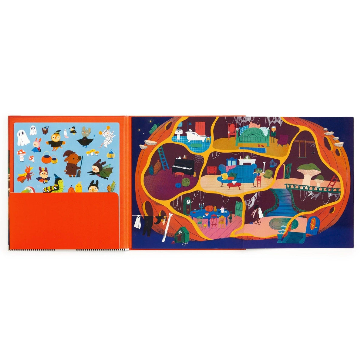 Chronicle Books - Pumpkin Village Sticker Play Reusable Activity Set