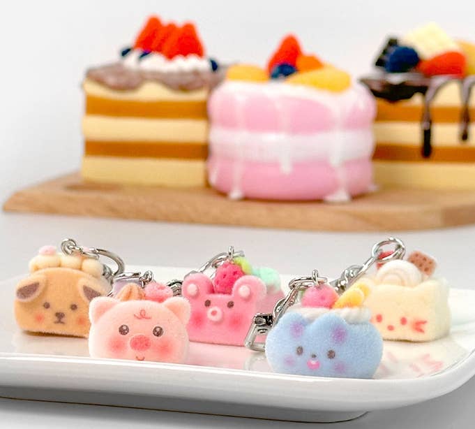 Fuzzy Cake Keychain Blind Box