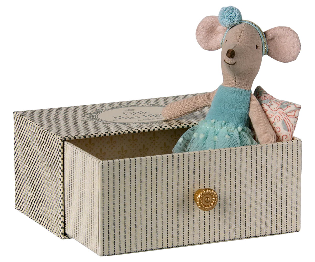 Maileg Little Sister Dance Mouse with Daybed