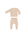 Quincy Mae Wrap Top and Footed Pant Set | Tulips