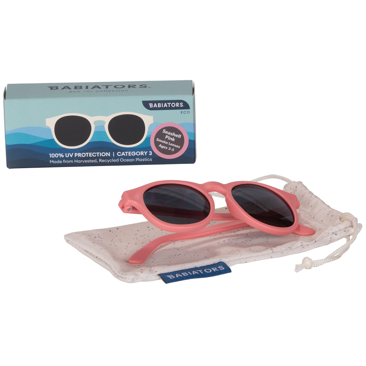 Babiators Eco Keyhole Sunglasses | Seashell Pink