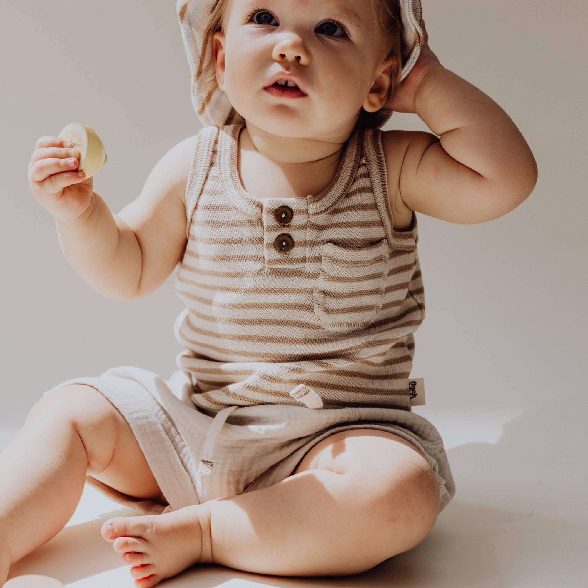Finch & Fable Baby Tank Top | Bronze Stripe