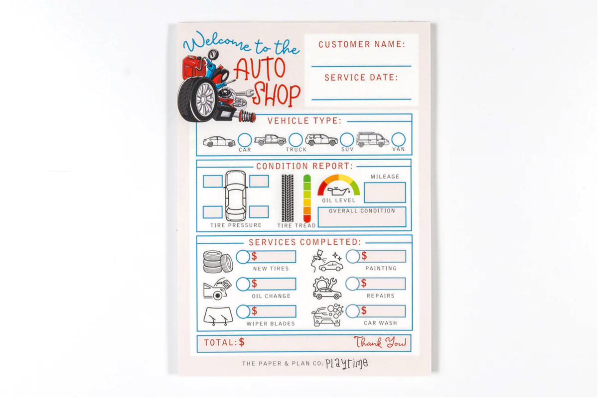 Auto Shop Playtime Pad