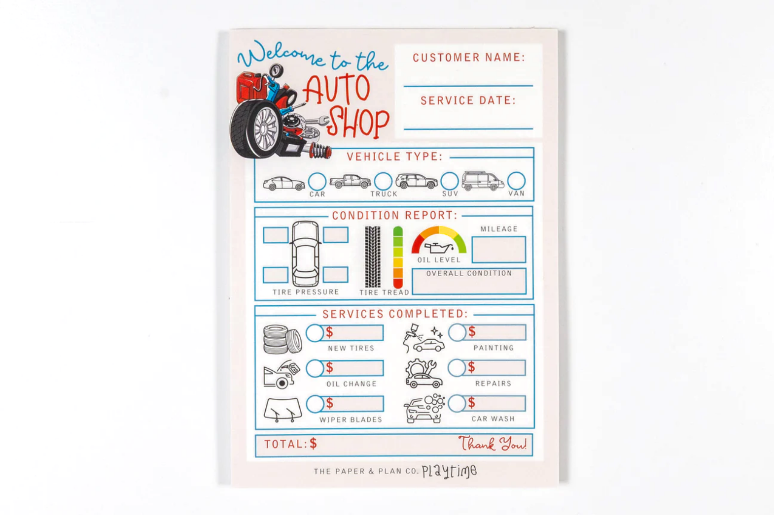 Auto Shop Playtime Pad