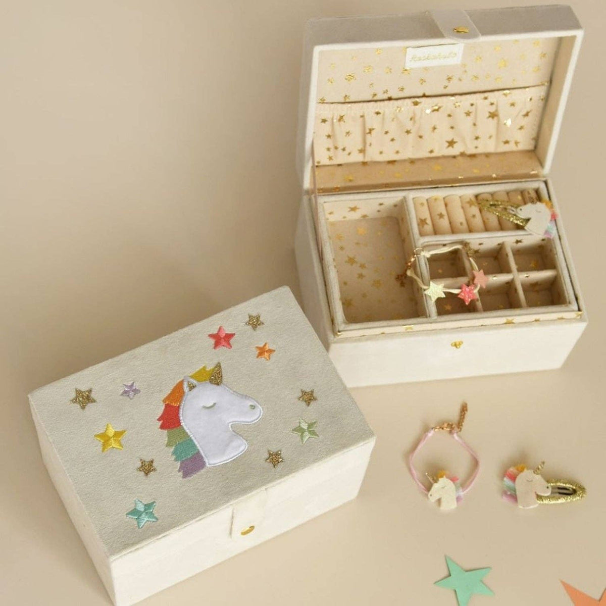 Rockahula Kids Rainbow Unicorn Jewelry Box | Large