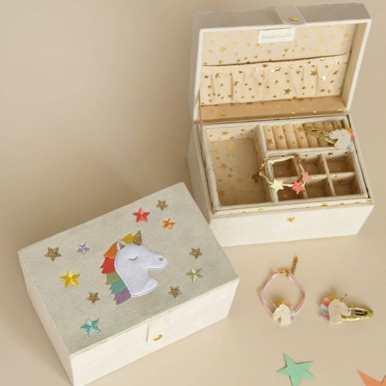 Rockahula Kids Rainbow Unicorn Jewelry Box | Large