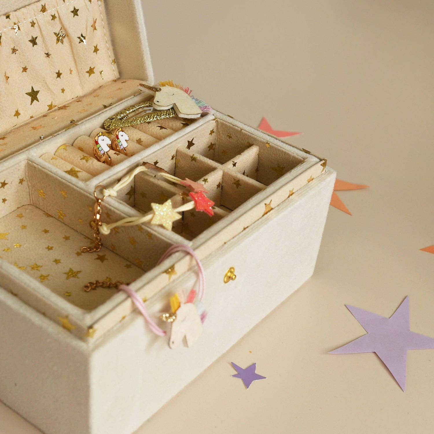 Rockahula Kids Rainbow Unicorn Jewelry Box | Large