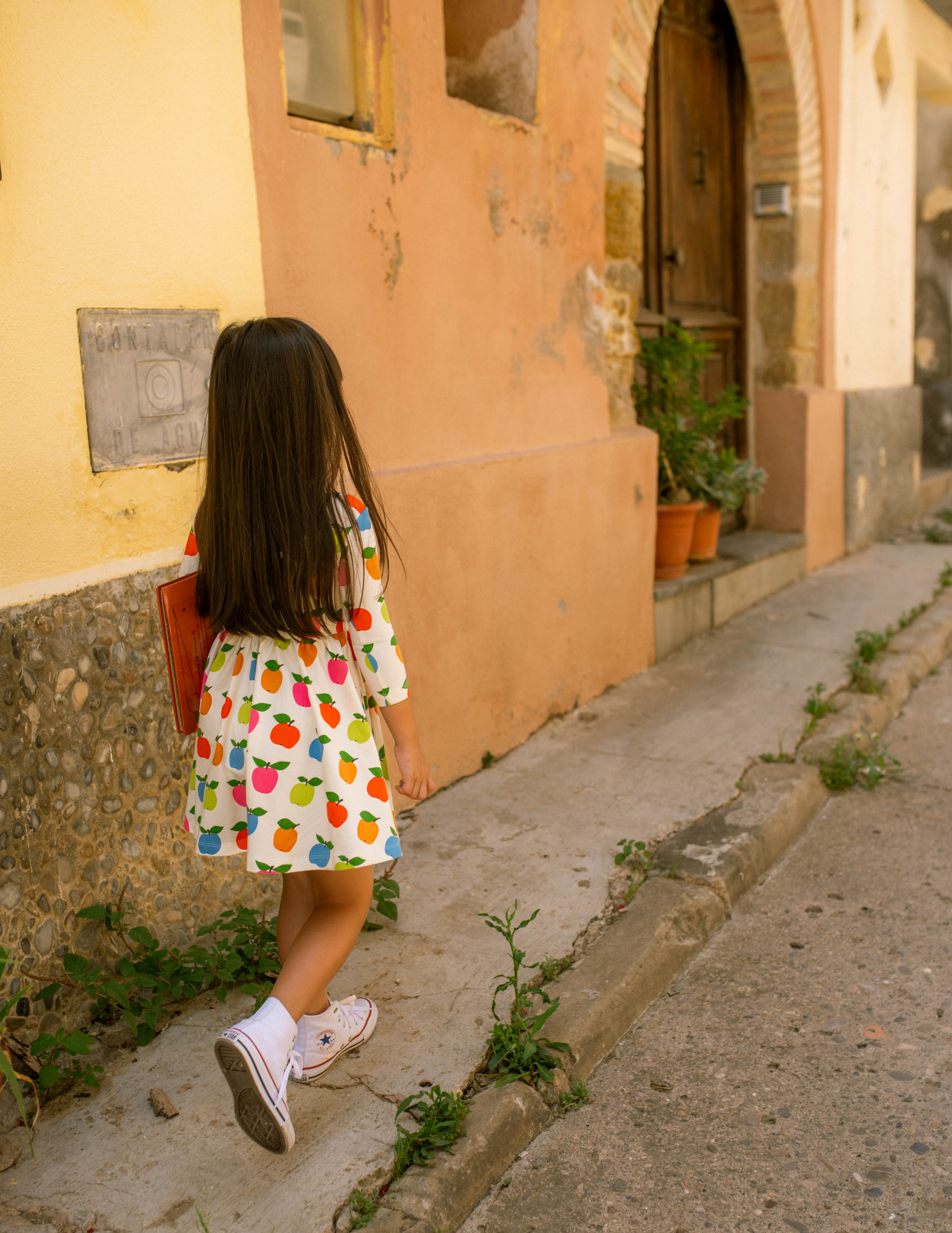 Good Apples Kids Twirl Dress | Apples