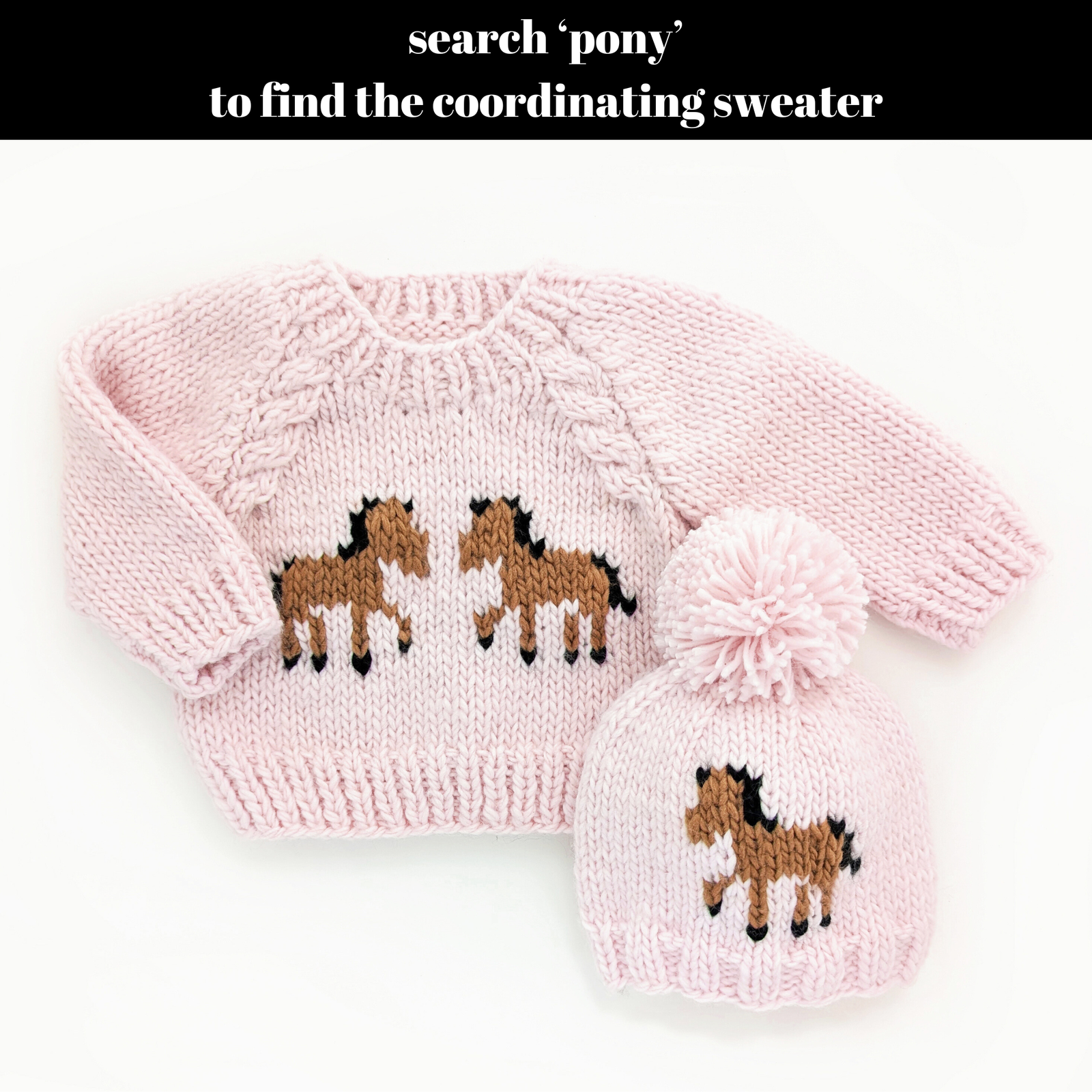 Pony Beanie Hat | Blush