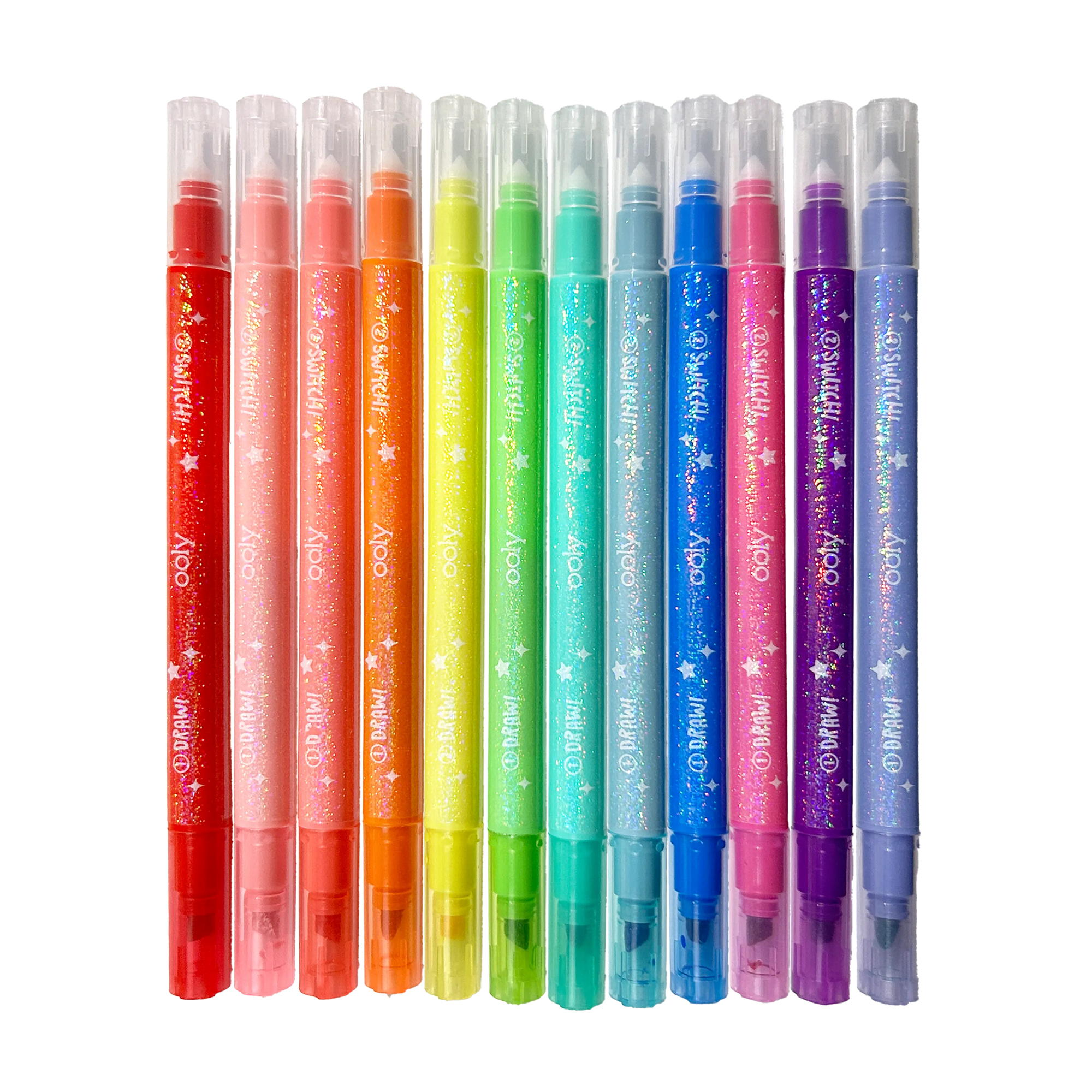 OOLY Switch-Eroo Sparkle Glittery Color Changing Markers