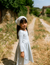 Good Apples Kids Twirl Dress | Horizontal Blue Stripes