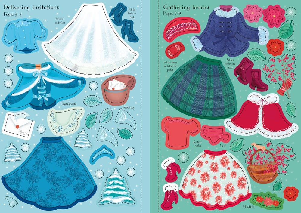 Usborne Little Sticker Dolly Dressing | Snow Princess