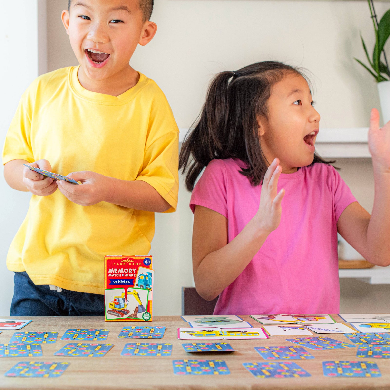 eeBooVehicles Memory Match & Make Card Game