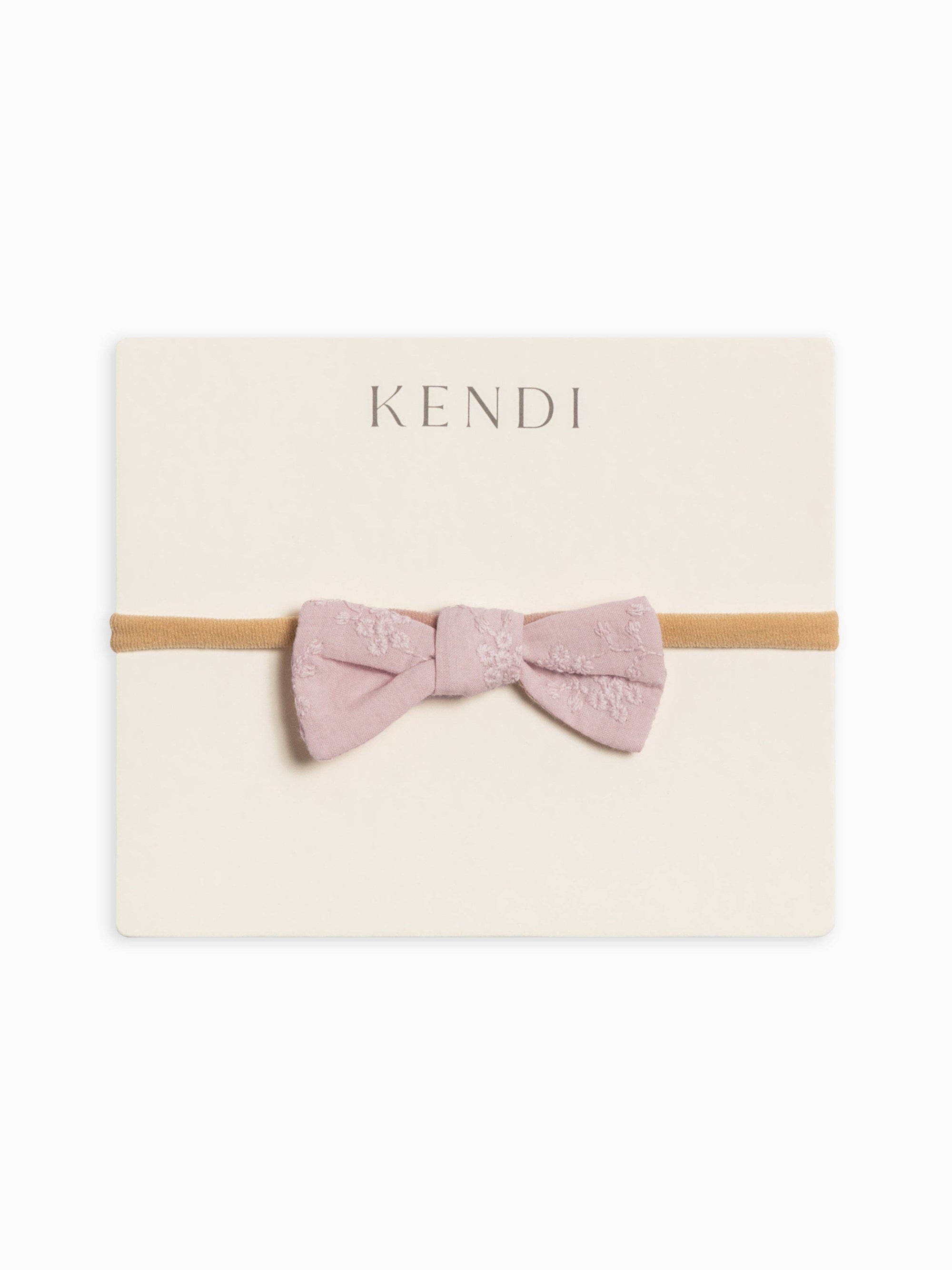 Colored Organics Eyelet Dainty Bow | Rosa