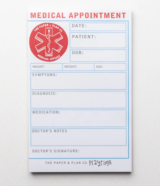 Kids Playtime Pad Medical Appointment
