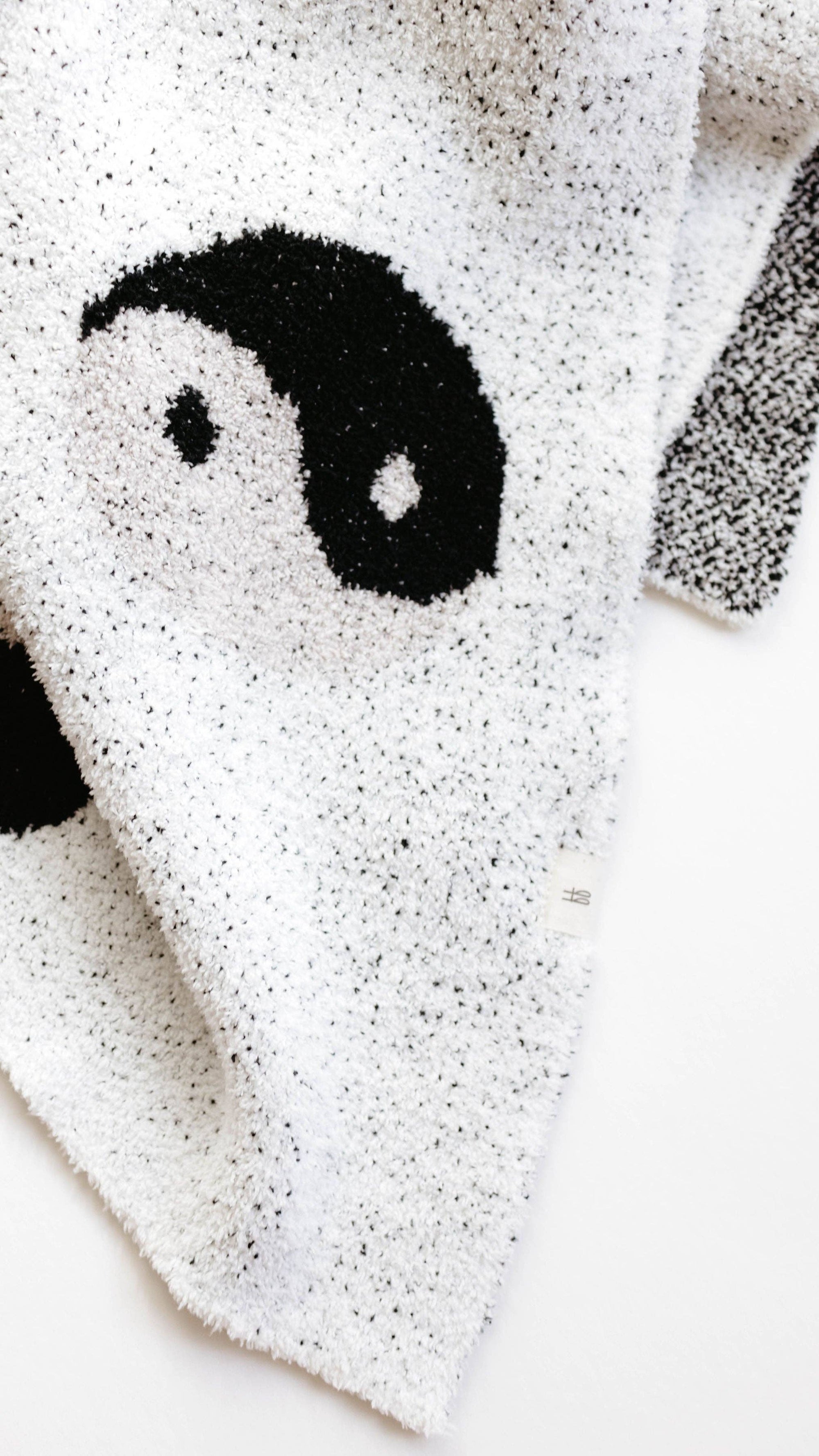 Forever French Baby - Plush Blanket | Black & White Yin Yang