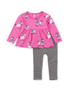 Tea Collection Peplum Top and Baby Set | Poodle Promenade