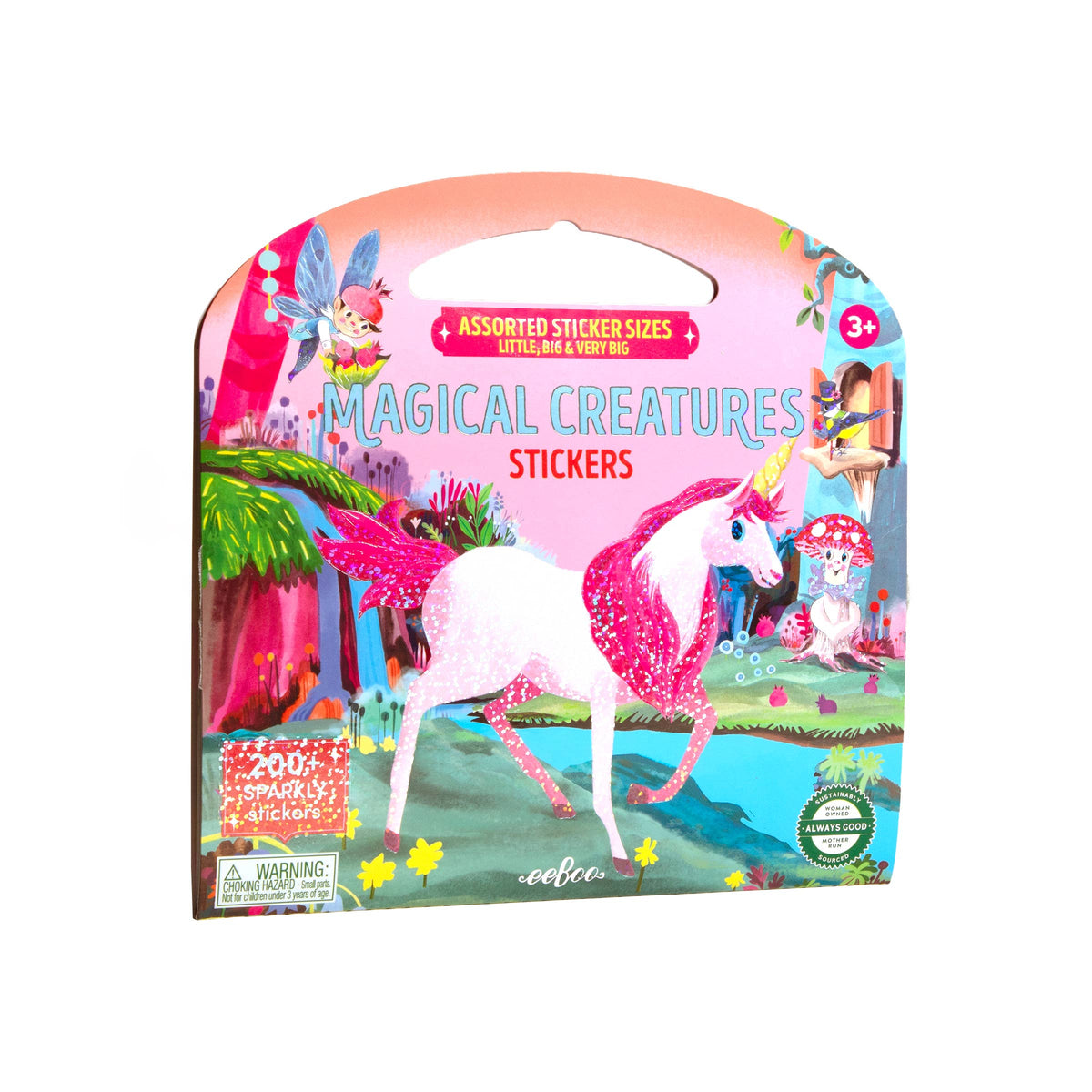 eeBoo | Magical Creatures Shiny Sticker Book