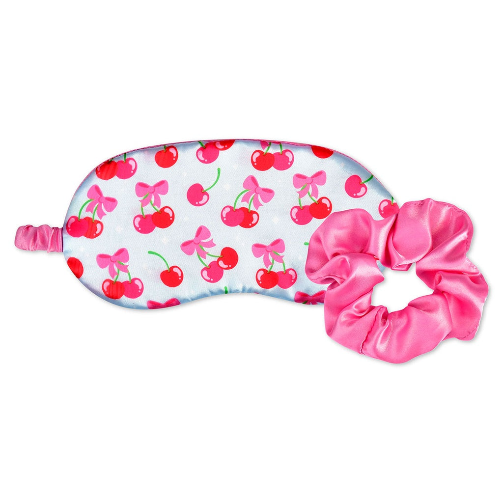 Iscream Cheerful Cherries Eye Mask and Scrunchie Set