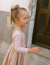 Good Apples Kids Twirl Dress | Thin Pink Stripes