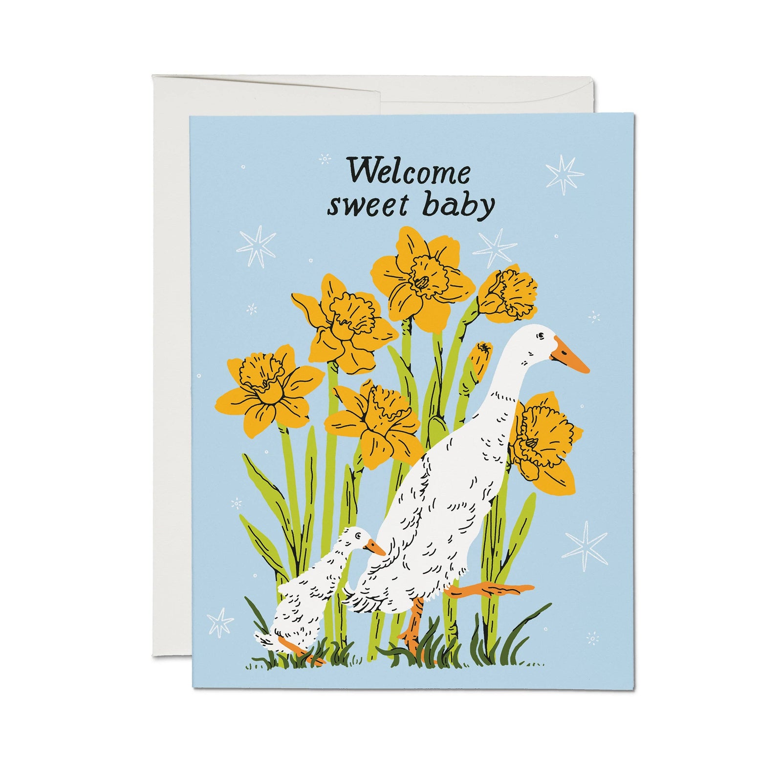 Baby Goose Greeting Card