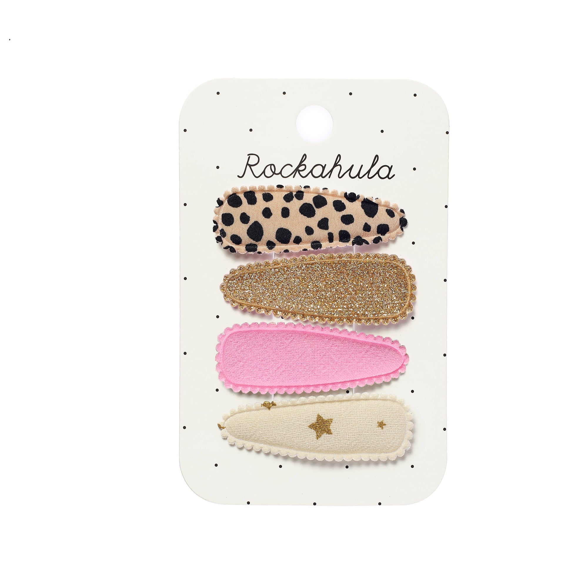 Rockahula Kids Leopard Fabric Clip Set