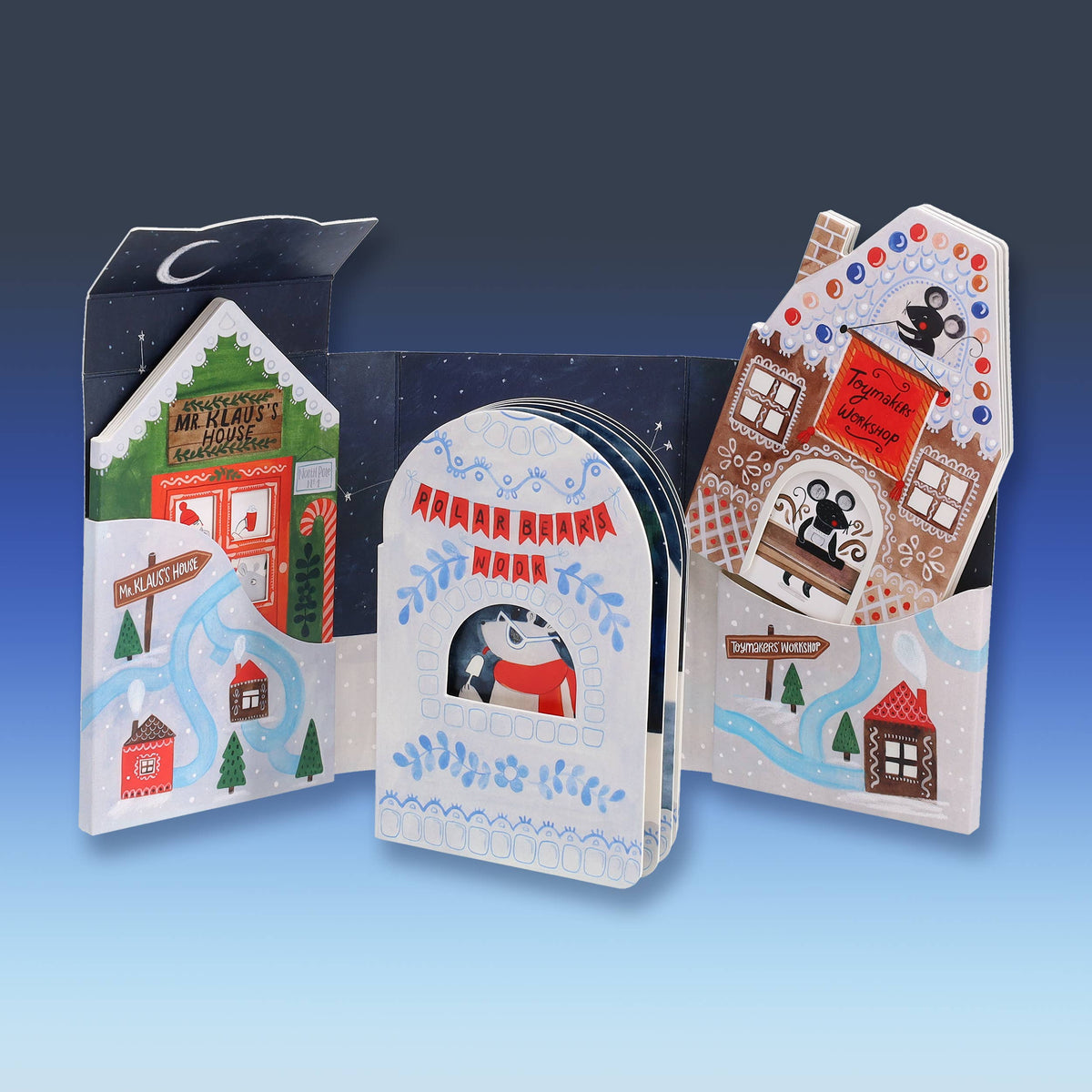 North Pole Village Mini Book Set