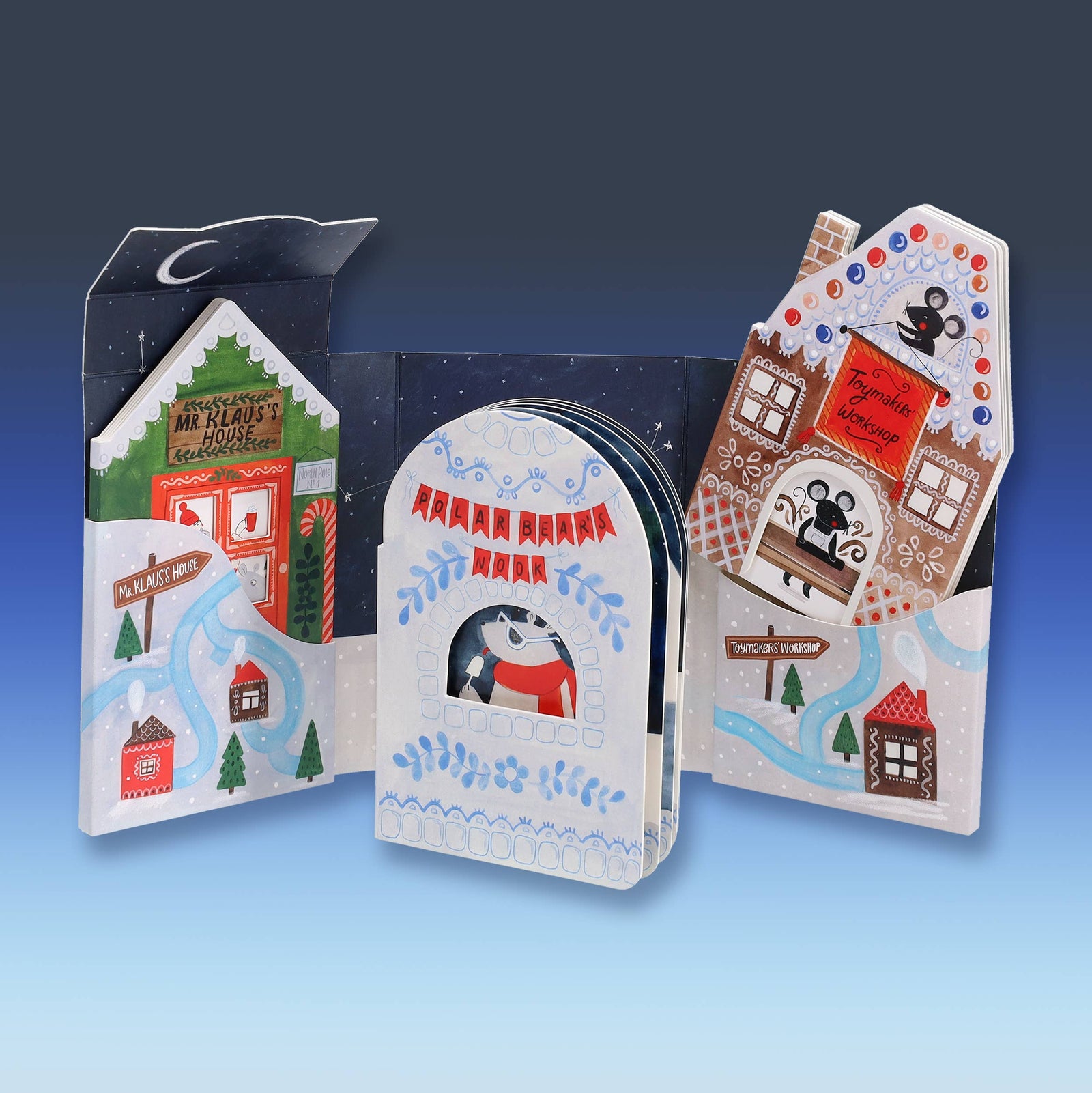 North Pole Village Mini Book Set
