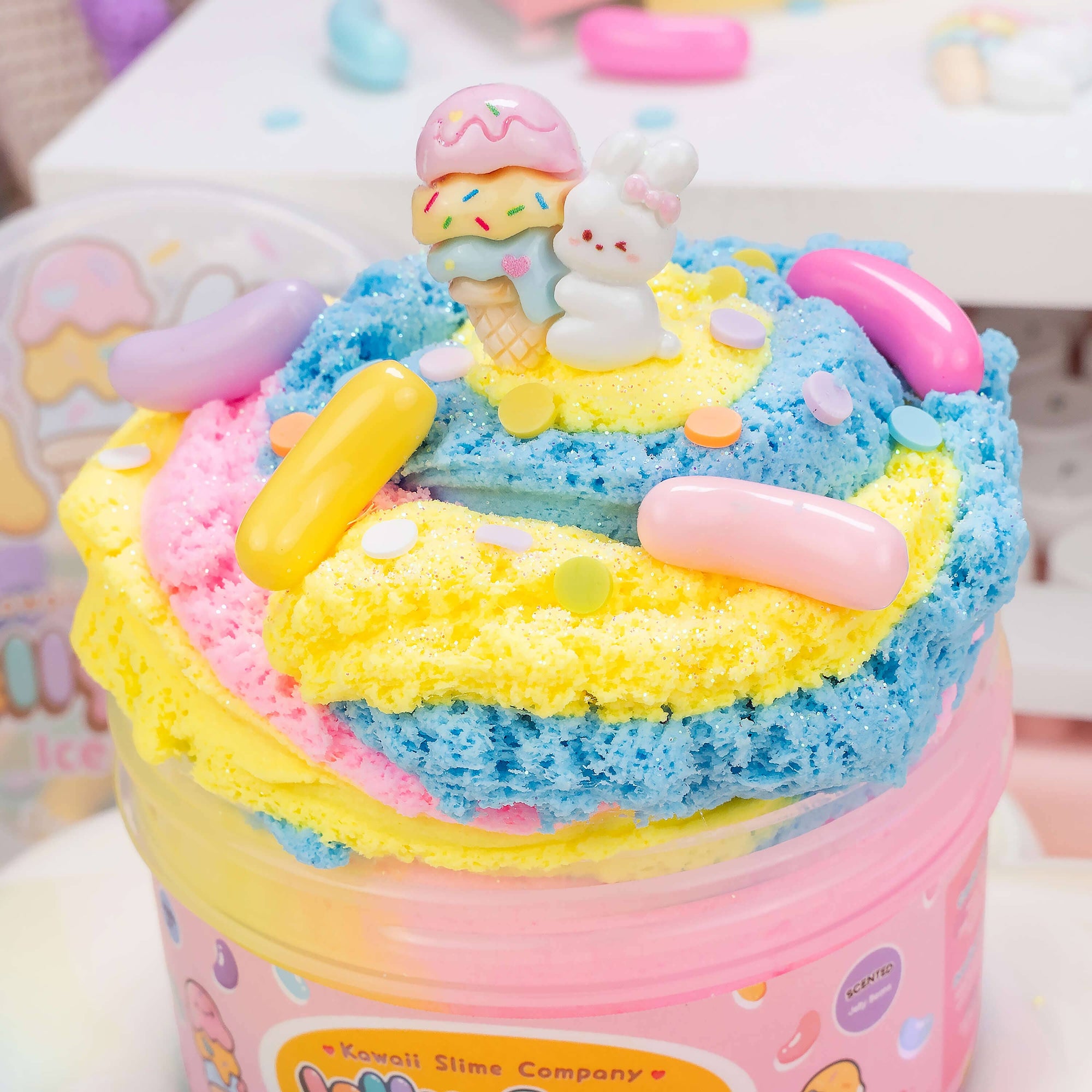 Kawaii Slime Company - Jelly Bean Ice Cream Cloud Creme Slime