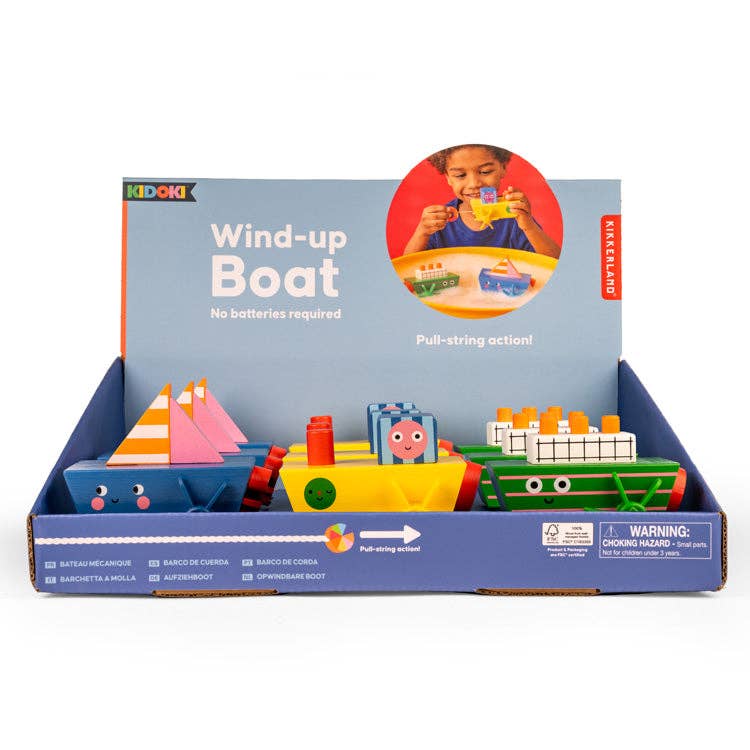 Kikkerland Design Inc - Wind-up Boat