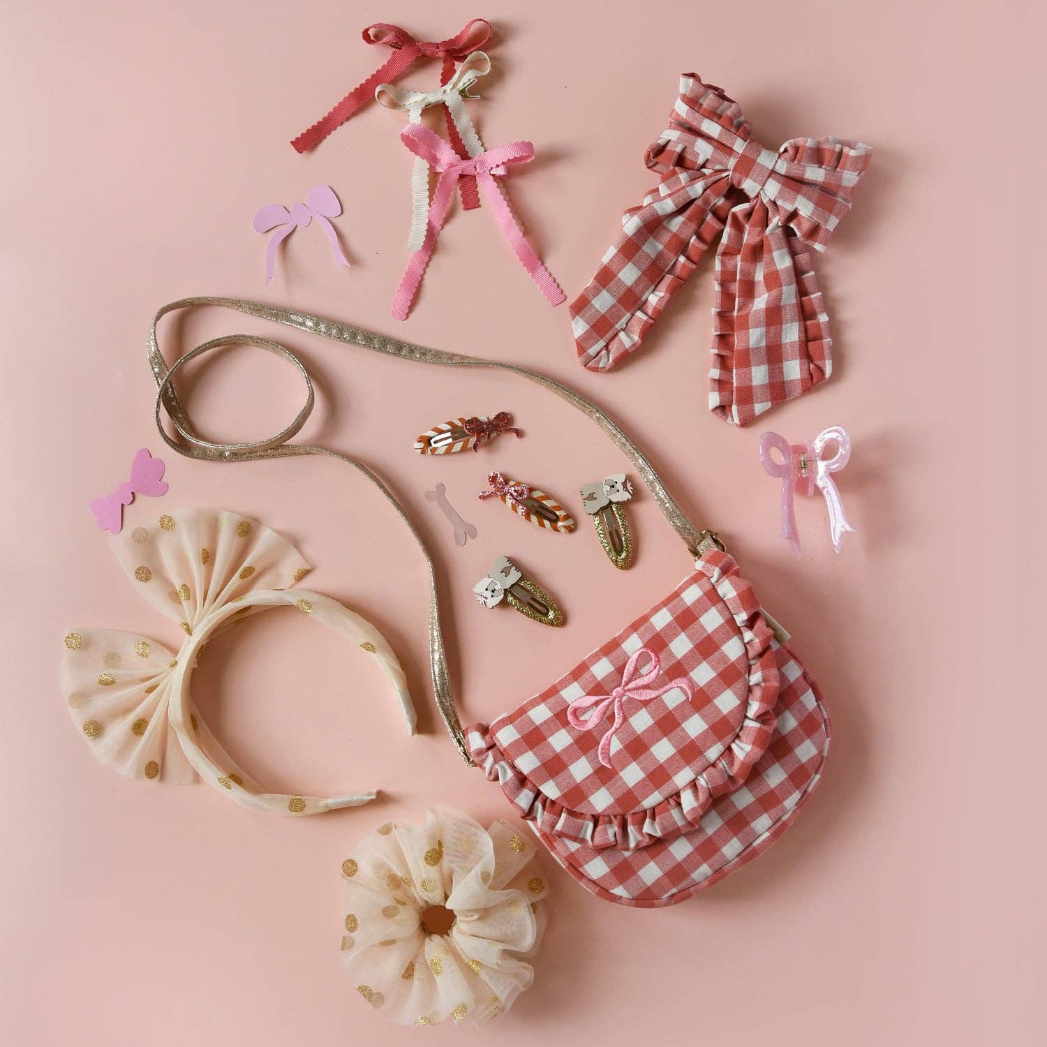 Rockahula Kids Gingham Ruffle Bow Bag